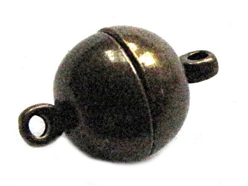 Kugel- Magnetverschlu, ca. 16x10mm, bronzefarben